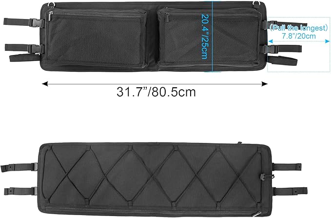 Golf Cart Ceiling Overhead Storage Bag,Golf Cart Organizer Ceiling Mesh Storage Bag,Compatible with Club Car Precedent, Tempo, Onward,Heavy Duty Golf Cart Overhead Organizer Bag