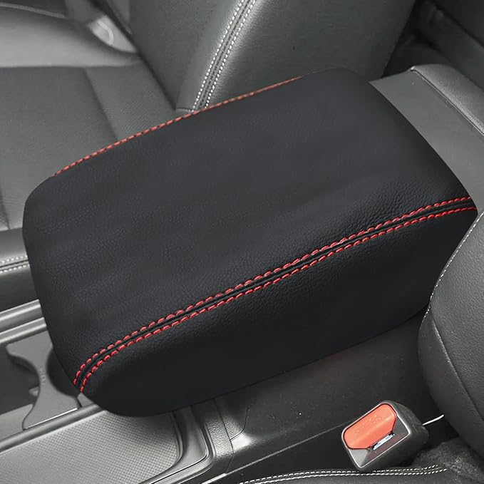 Compatible with Center Console Armrest Cover for Honda CRV 2012 2013 2014 2015 2016 Leather Arm Rest Storage Box Lids Cushion Protector Pad