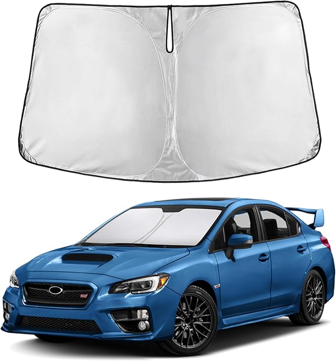 EcoNour Windshield Sunshade Compatible for Subaru Impreza WRX/WRX STI 2008-2013 2014 2015, Sun Visor for Front Windshield & Window Sun Shade Cover, UV Heat Blocker & Protector, Car Accessories