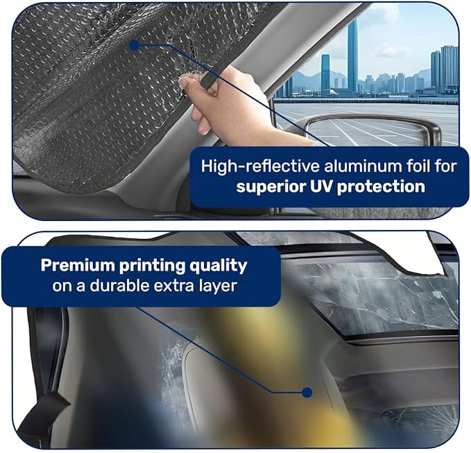 GENANY Superhero Movie Windshield Sun Shade for Car SUV Truck (64x32 inches), Sun Shade Windshield, Shades for Front Windows, Sunshade for Car Windshield, Protector Blocks UV