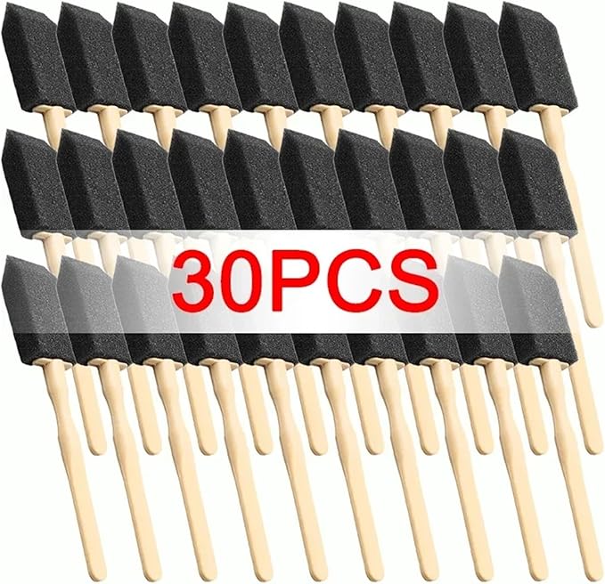 Car Air Conditioner Vent Cleaner Brush – Compact Detailing Tool for Cars, Homes, and Offices – Sponge Head, Sturdy Handle(30pcs)