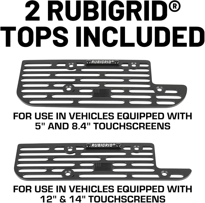 Bulletpoint Multiple Device Metal Dash Mount Cell Phone Holder Compatible with 2019+ RAM Truck 1500, 2500, 3500, TRX, RHO (RubiGrid v2 Magsafe Compatible)