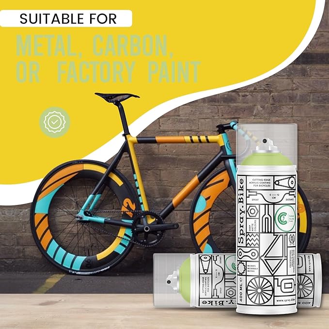 Spray.Bike Spray Paint | Designed Mainly for Bicycles | Multi-Use Acrylic Spray Paint for Metal, Plastic | High Coverage Bike Paint, 400ml, Whetstone