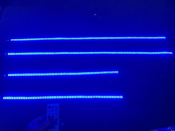 Sando Tech Dream Chase Color Double Row Million Colors Shift 2PCS 4Ft+2PCS 6.5Ft Underglow Strip Light Music Flows Bluetooth/Remote Ctrl Hood Grill Lights for Polaris Slingshot Car Truck