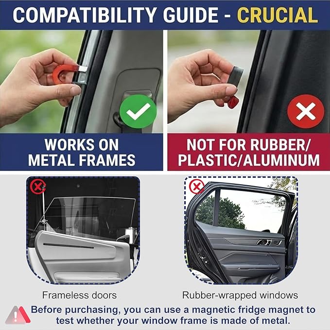 XCBYT Car Window Shades for Side Windows, 4 Pack Universal Sun Shades with Reflective Silver & Black Privacy Layer, UV Heat Blocker Car Curtains for Camping, Travel & Privacy (Silver)