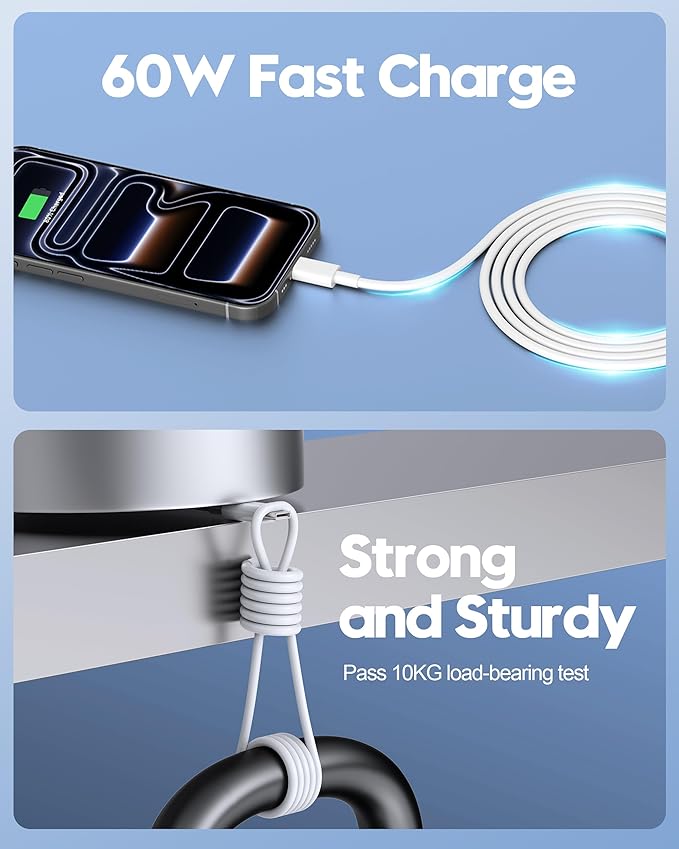20W Fast Charger for iPhone 17/17 Pro Max/Air/17e/16/16 Pro Max/Plus, iPad Pro 13/12.9/11 inch, iPad 10th/Mini 6, AirPods, 2Pack USB C Wall Charger Type C Fast Charging Block with 3FT USB C to C Cable