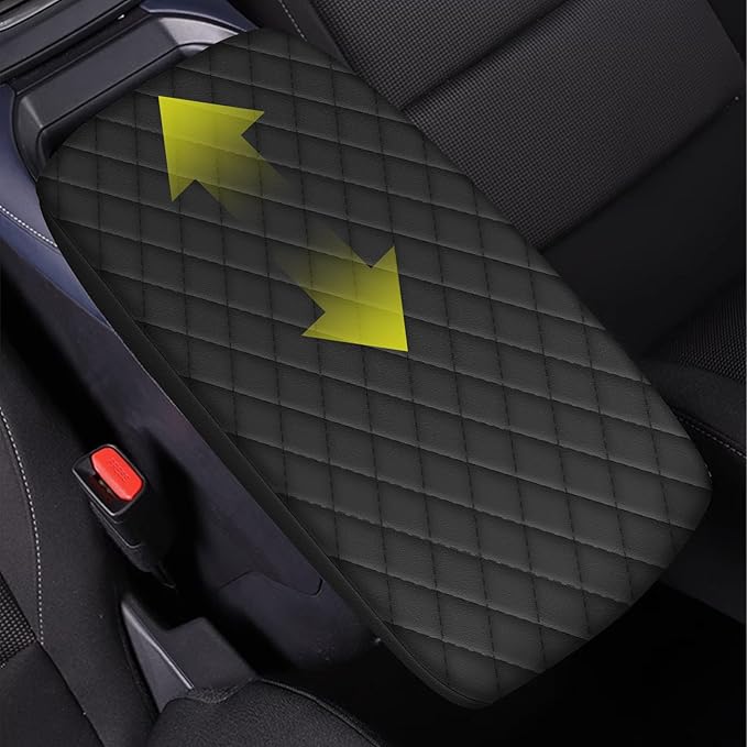 AOMSAZTO Console Pad for 2020-2024 Mazda CX-30 Armrest Pad for CX-30 Leather Black