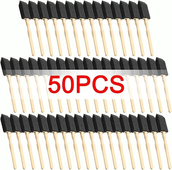 Car Air Conditioner Vent Cleaner Brush – Compact Detailing Tool for Cars, Homes, and Offices – Sponge Head, Sturdy Handle(50pcs)