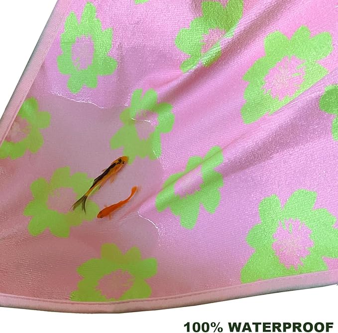 Car Seat Covers 2pcs Waterproof Towel Car Seat Cover Universal Fit for Most Trucks SUV Fitness Athletes Pets Gym and Water Sport，(Pink Flower)
