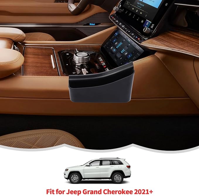 RT-TCZ Center Console Gear Shift Storage Box Tray Organizer Accessories for Jeep Grand Cherokee 2021-2024