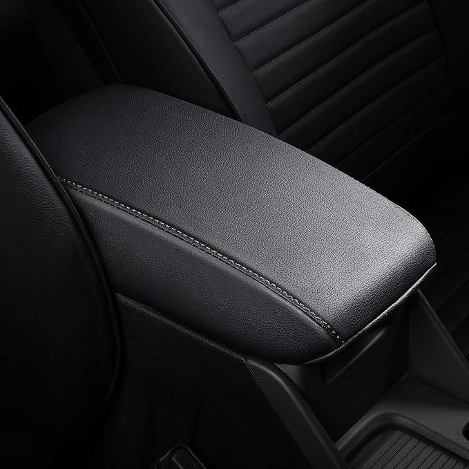 AOMSAZTO Armrest for Toyota Corolla Cross 2022 2023 2024 2025 Middle Leather Black
