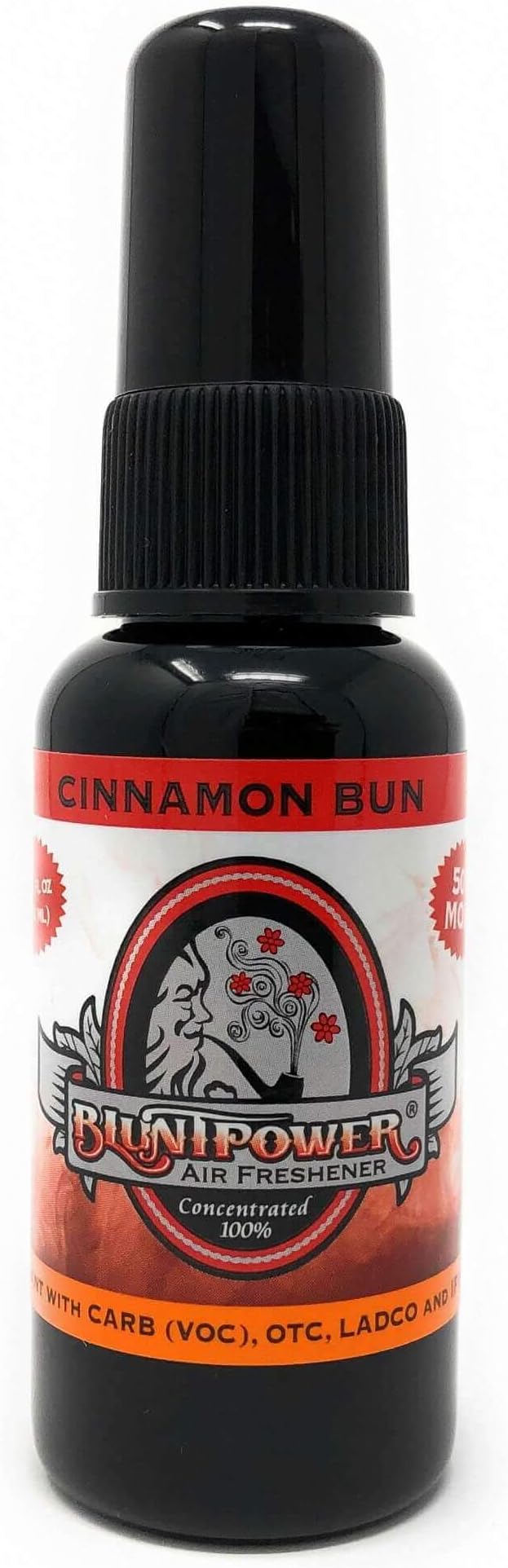BluntPower Cinnamon Bun Concentrated Air Freshener for Room and Car - Oil-Based Diffuser Spray Bottle - Long-Lasting Bathroom, Car Freshener, & Odor Eliminator (1 Pack)