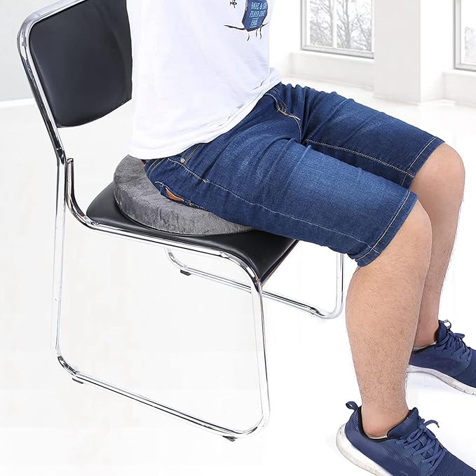 360 Rotating Car Seat Pad Revolving Swivel Seat Cushion for Elderly Stool Cushions Round Bar Stool Cushions Wheelchair Pad for Seniors Office 15.35" Diameter