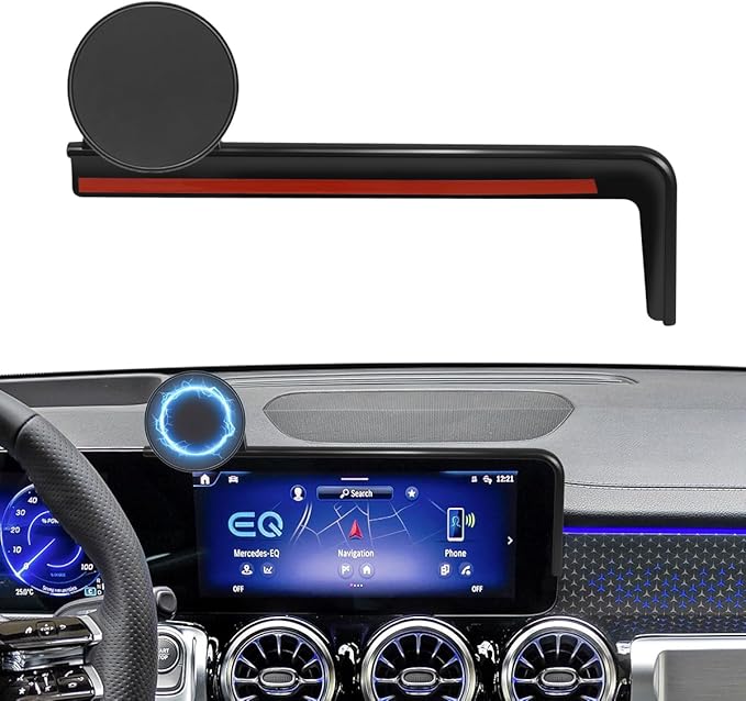 Car Phone Holder Compatible with Mercedes-Benz A-Class/B-Class/GLB/GLA/CLA/EQA/EQB 2019-2024 Only Fit 10.25-Inch Touch Screen, Phone Mount Compatible with MagSafe Hands-Free 360° Rotation