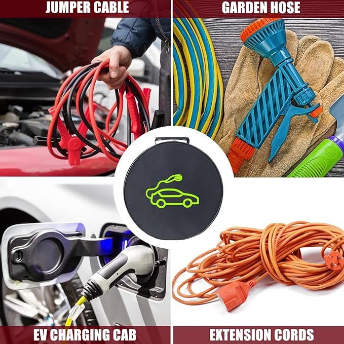 BLIRITEL EV Cable Bags, Portable EV Chargers Cable Storage & Organizer for Jumper Cables,Cords,and Hoses, Perfect for Electric Vehicles,RV Sewer Hose,Camper Accessories