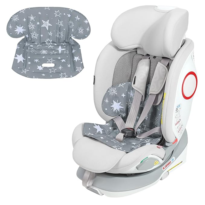 Orzbow Car Seat Cooling Pad for Babies, Toddlers, and Kids | Carseat Cooler Pad with Waterproof Seat Liner | Comfortable and Durable Cooling Cushion for Strollers, Baby Summer Essentials, Grey