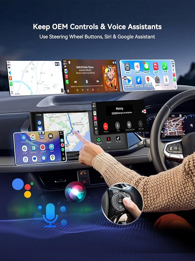 Wireless CarPlay Adapter USB C – Wireless Android Auto Adapter Type-C, Converts Factory Wired CarPlay & Android Auto to Wireless, Fast Bluetooth & WiFi Auto Connect, Plug & Play 2026
