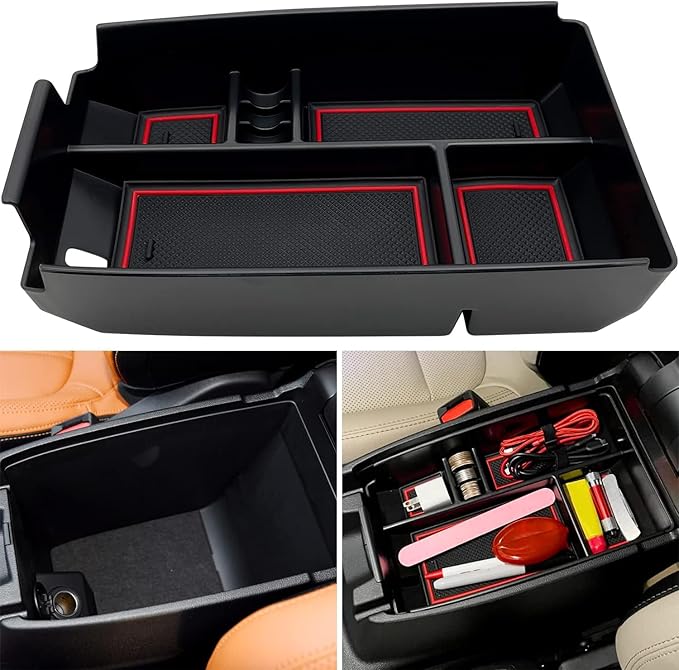 Center Console Organizer Interior Storage Box Fits for Ford Escape 2020 2021 2022 2023 2024 2025 and 2021 2022 2023 2024 2025 Bronco Sport Accessories