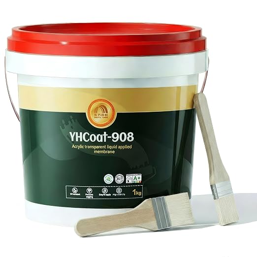 35 oz Transparent Waterproof Coating, Clear Liquid Sealant Invisible Waterproofing Adhesive Leak Repair Agent for Concrete, Wall, Wood, Brick, Water-Based Outdoor & Indoor Paint Sealer 1KG