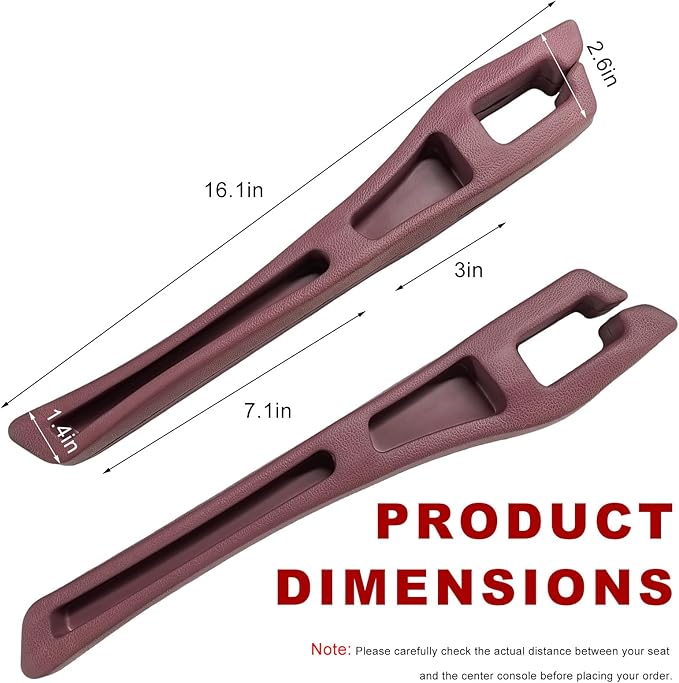 2 PCS Car Seat Gap Filler Organizer, No Drop Vehicle Seam Plug Organizer with Storage Slot, Multifunctional Console Side Gap Filler for Most Vehicles, Car Accessories (Red)