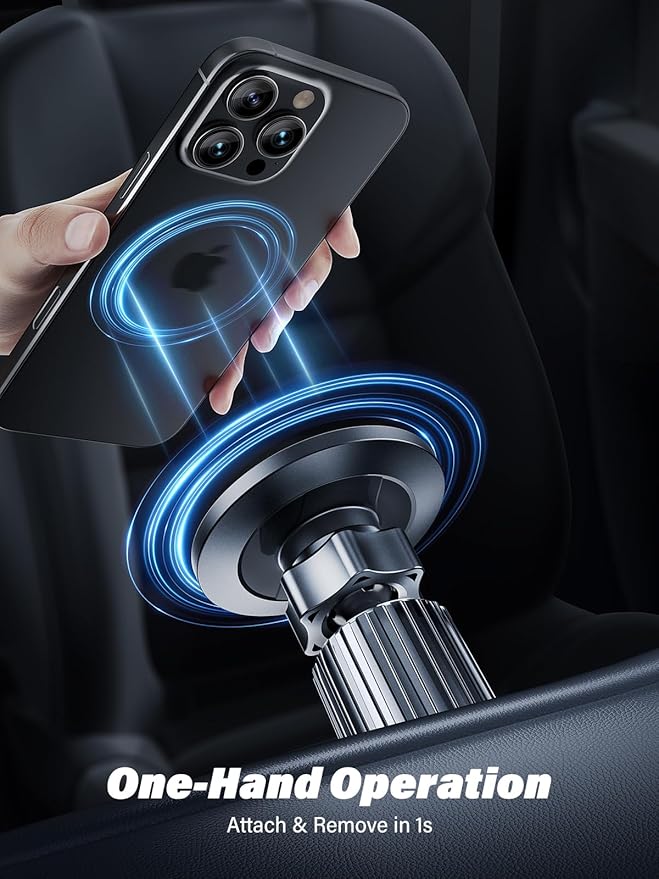 [Military-Grade] Magnetic Phone Holder for Car [Upgraded Strongest Magnet Power] Car Magnet Phone Mount, Air Vent Hands-Free Mag-Safe Cell Phone Holder Fit for iPhone 16 15 14 13 Pro Plus Max