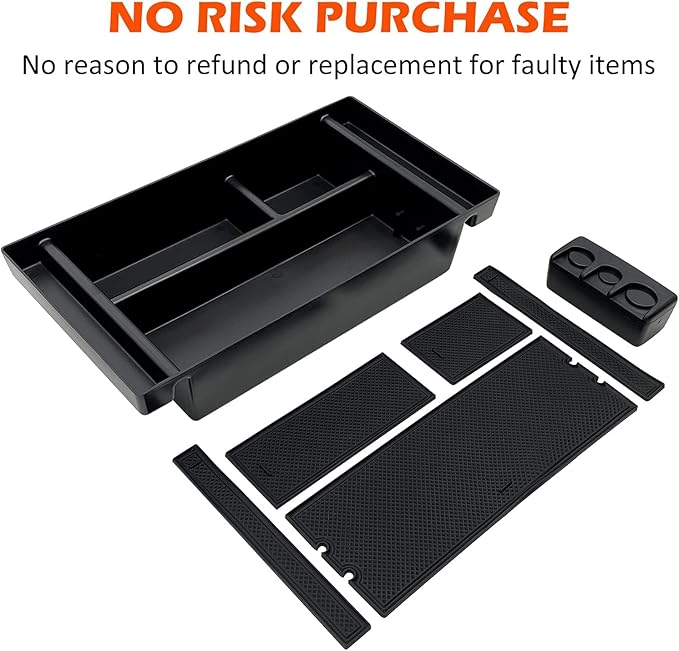 JOJOMARK Center Console Organizer Tray fits for 2019-2022 GMC Sierra/Chevy Silverado 1500 Accessories, 2020-2021 2022 2023 Silverado/Sierra 2500 HD/3500 HD