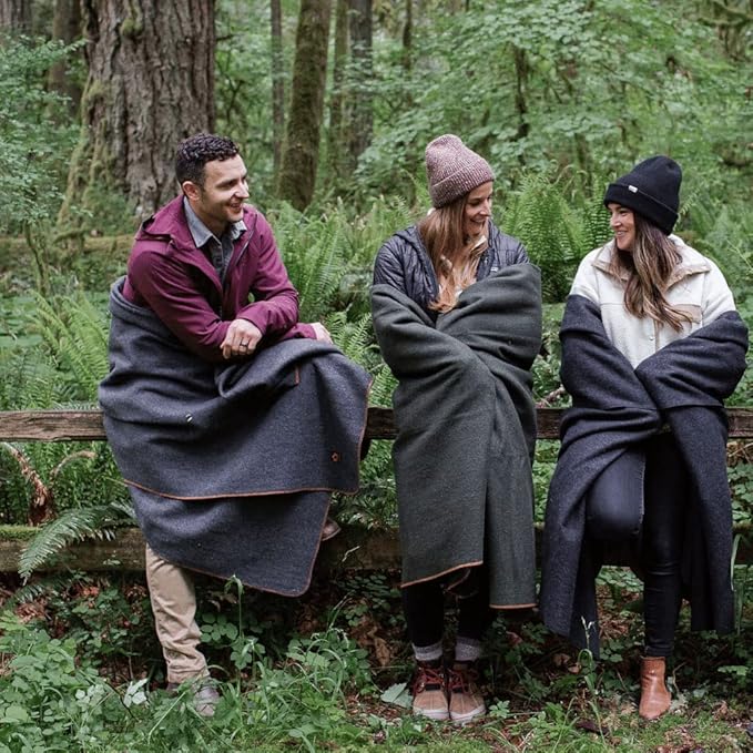 Arcturus Military Wool Blanket - Warm, Thick, Washable - Great for Outdoors, Camping, Stadium Blanket, Picnics, Travel - Car & Bushcraft Survival Kits