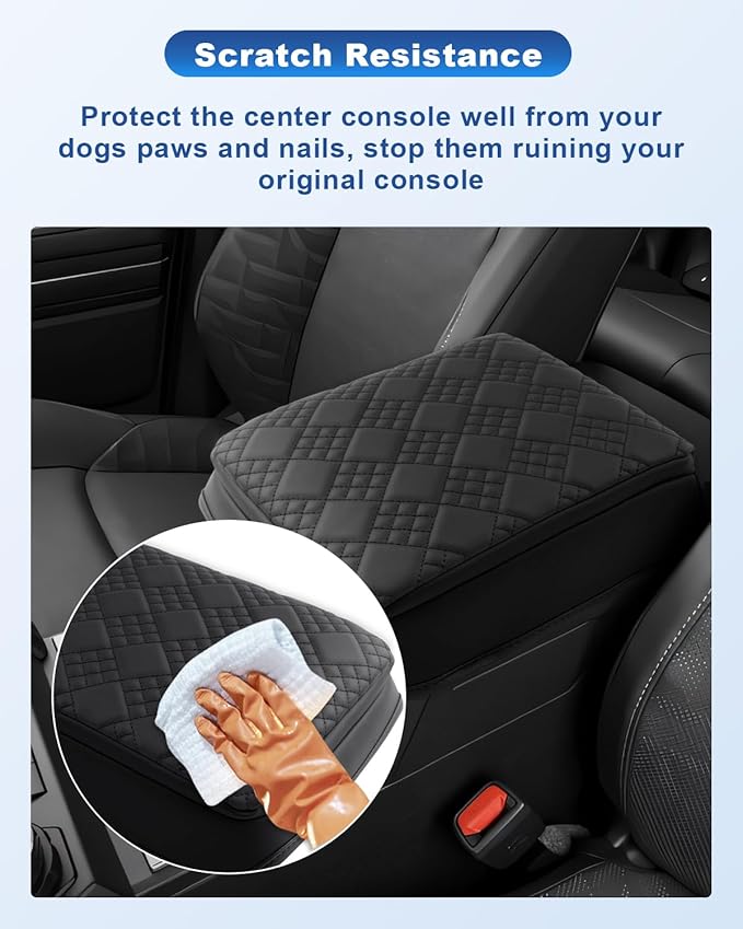 CDEFG for 2025 2026 Toyota 4Runner Center Console Cover for 2025 2026 Toyota 4Runner Accessories Armrest Cover 2025 2026 4Runner Middle Console Pad Arm Rest Cushion Leather Cover