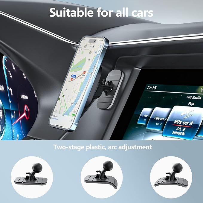OHLPRO for Magsafe Car Charger for Women Men, Magnetic Wireless Car Mount for iPhone 17 Pro Max, 16/15 Series, 15W Fast Charging Phone Holder Vent and Dashboard