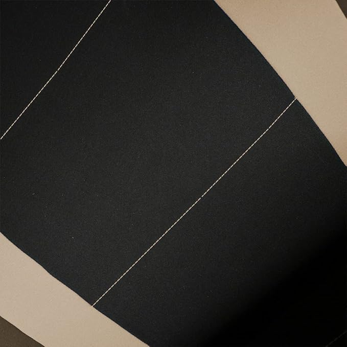 Flying Banner Car Seat Covers Set Beige Tan Front Seats Rear Bench Polyester car seat Protectors Easy installations Rear Bench Split Classic Man Lady