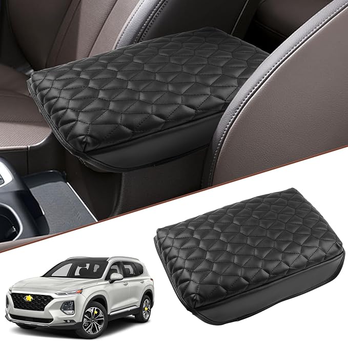 SKTU for 2019 2020 Hyundai Santa Fe Central Console Armrest Pad 2020 Santa Fe TM Seat Box Cover Hyundai Automotive Car Center Console Soft Cushion