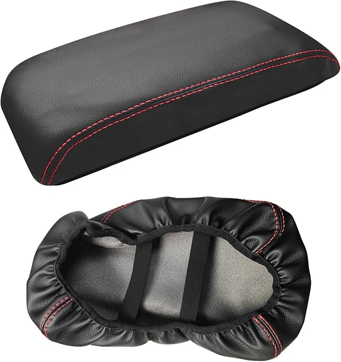 Compatible with Center Console Armrest Cover for Toyota Camry 2012 2013 2014 2015 2016 2017 Leather Arm Rest Storage Box Lids Cushion Protector Pad