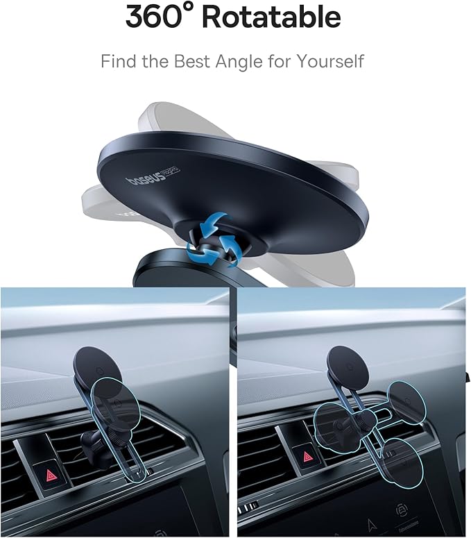 Baseus MagSafe Car Mount, Magpro Phone Mount for Car, Air Vent Magnetic Car Phone Holder for iPhone 15/14/13 Series