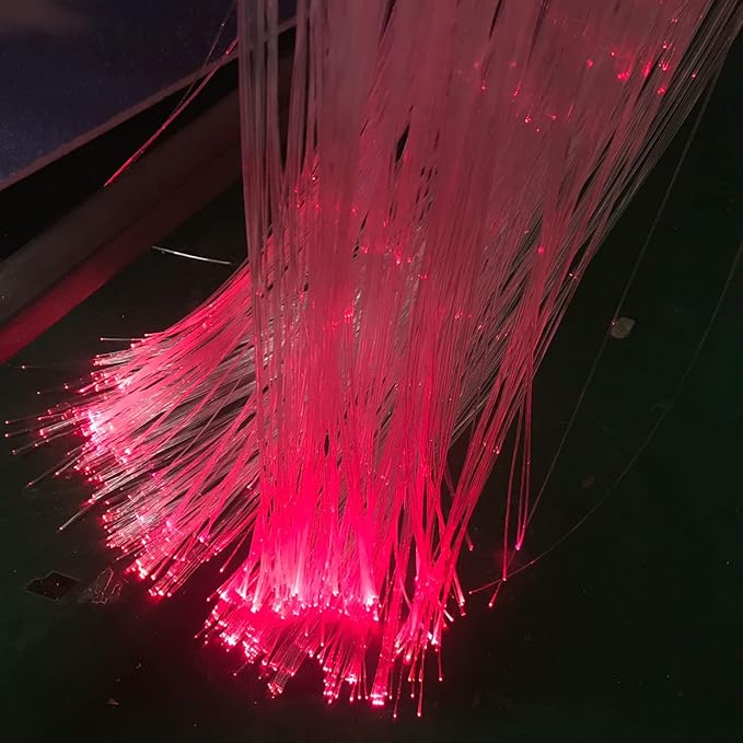Ultra-Bright PMMA Plastic End Glow Optical Fiber Light for Fiber Optic Star Ceiling Light lamp Starlight Headliner kit for car Home(0.059in diameter/2296ft Per roll)