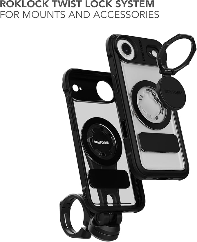 Rokform Crystal Case Compatible with iPhone 17 Air, Magnetic Cover (Clear)