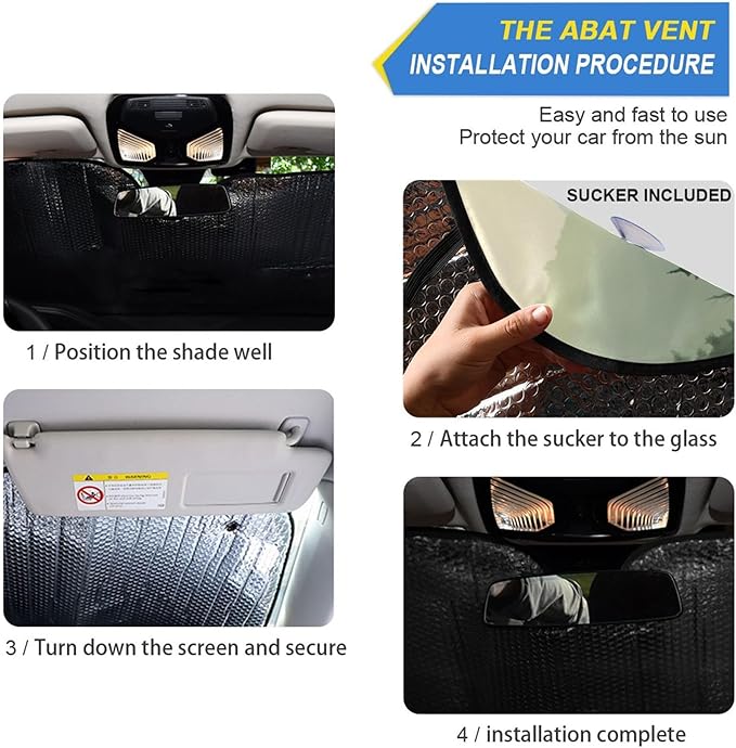 xigua Mountain Forests Car Windshield Sunshade Foldable Front Window Sun Visor Protector for Car,SUV,Truck - Keep Vehicle Cool,55 x 27.6 Inch