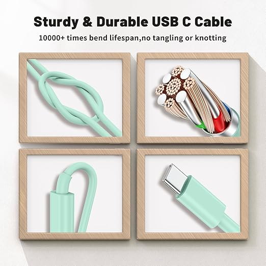 45W Dual Port Super Fast Charger with Long USB C to C Cable 10ft,Type C Wall Charger Block and Android Phone Charging Cord for Samsung Galaxy S26 Plus/S25 Ultra/S25+/S24+/S23+/S22+/S21/S20/Note 20/10+