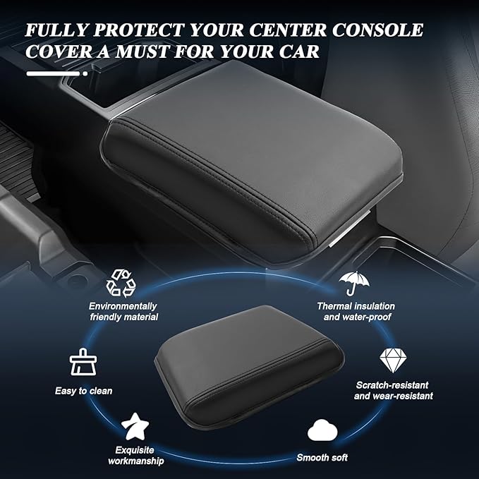 BIBIBO for 2024 2025 2026 Toyota Tacoma Center Console Cover Armrest 2024-2026 Toyota Tacoma SR /SR5/TRD PreRunner/Limited/Trailhunter/TRD Pro Arm Rest Cover 2024 2025 2026 Tacoma Accessories