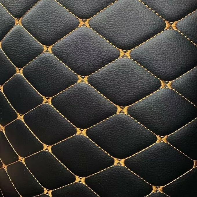 Custom Making Car Floor Mats Compatible with Audi BMW Mercedes-Benz Toyota Lexus Honda Infiniti Nissan Hyundai Kia All Models 2005-2026 (Black Gold)