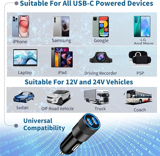[Apple MFi Certified] iPhone Fast Car Charger, Braveridge 2Pack 4.8A Dual USB Car Power Cigarette Lighter USB Car Carplay Charger with Lightning Braided Cable for iPhone 14 13 12 11 Pro XS XR X 8 iPad