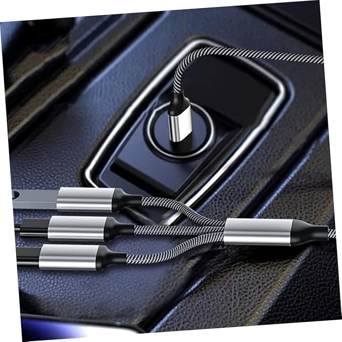 Kisangel USB Splitter Hub Multi-Port Extension Cable Adapter for Computers and Cars Silver USB Power Splitter with Fast Transmission and Wide Compatibility No Driver Needed Port Expander