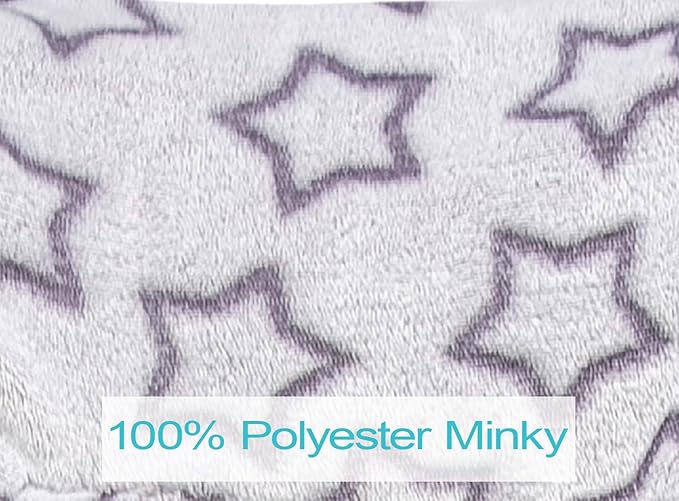 Niko Easy Wash Children's Car Seat Cover & Liner -Minky -Silver Star -Perfect for Winter Weather-Universal Fit -Crash Tested -Waterproof SEAT Bottom -Easy to Clean -Machine Washable