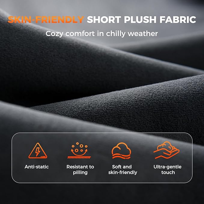 FLORICH Car Seat Covers Universal Car Seat Cushion Comfortable Leather&Plush Seat Cushion Automatic Seat Protector Fit for Car SUV Truck Van, Gray&Black