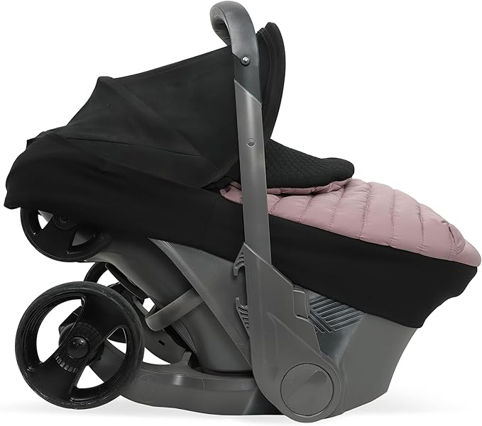Little Unicorn Winter Car Seat Cover | Premium Insulated Fabric | Universal Fit & Easy to Install | Travel Bag Included (Mauve)