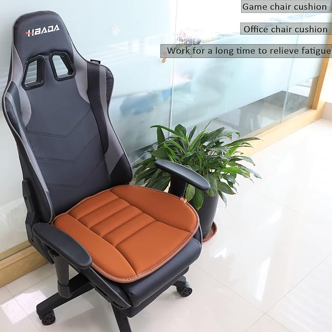 Car Seat Cushion Pad for Driving, Chair Cushion for Office/Truck with Memory Foam, Seat Cushion Comfortable and Durable,Coffee