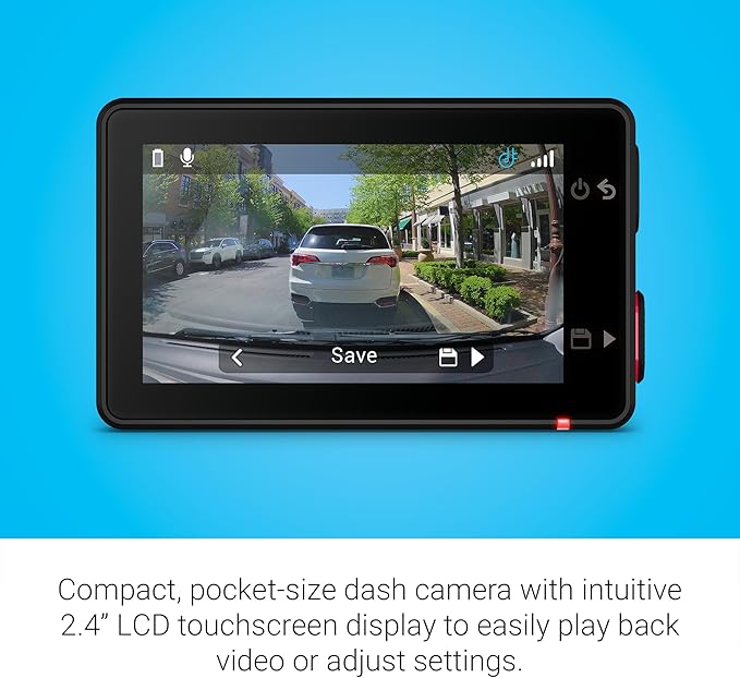 Garmin Dash Cam X310 Compact 4K Ultra HD Touchscreen Camera | 140° FOV, Clarity Polarizer, Voice Control, GPS, 2.4" Display, Automatic Incident Detection | Signature Series 64GB Micro SDXC Card