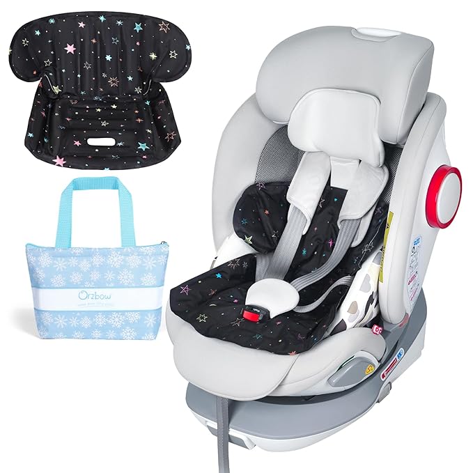 Orzbow Car Seat Cooling Pad with Insulated Bag, Gel Car Seat Cooler Pad for Babies, Toddler, Infant, Portable Cooling Mat for Strollers and Carseats, Keep Baby Cool in Summer, Black