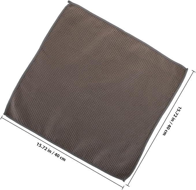 GALPADA Microfiber Car Care Towel 40x40cm Gray Waffle Pattern Absorbent Auto Detailing Cloth for Car Wash and Interior Cleaning