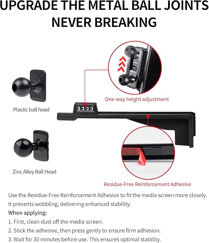 Car Phone Holder for 2024 2025 2026 Lexus GX Accessories 14-Inch Screen Fixed Clip, 360° Rotation Phone Mount Compatible with MagSafe,Cell Phone Holder Does Not Affect Air Vent