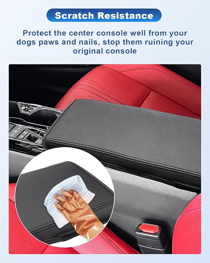 CDEFG for 2025 2026 Toyota Camry Accessories Armrest Cover for 2025 2026 Toyota Camry(XSE/XLE/SE/LE) Center Console Cover Middle Console Pad Arm Rest Central Consola Cushion Seat Box Cover